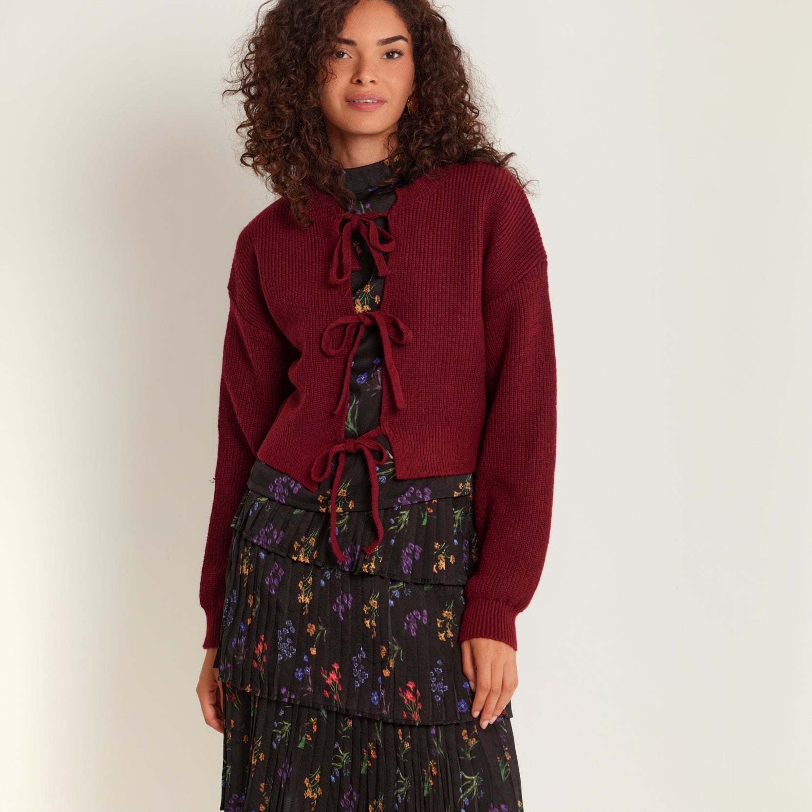 Tie Cardigan