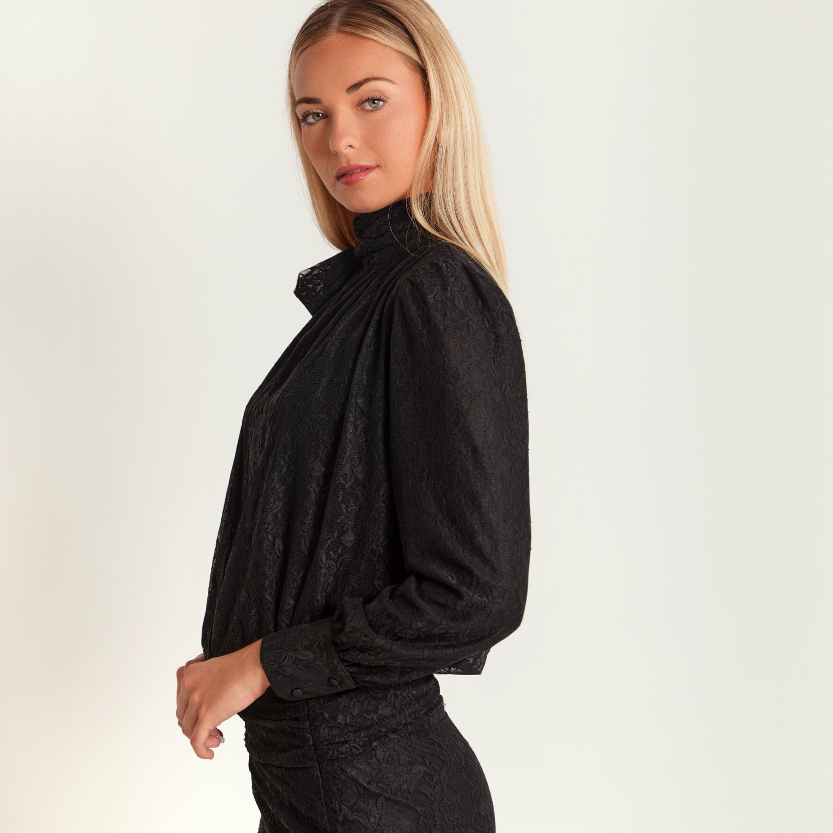 Double Layered Draped Bouse