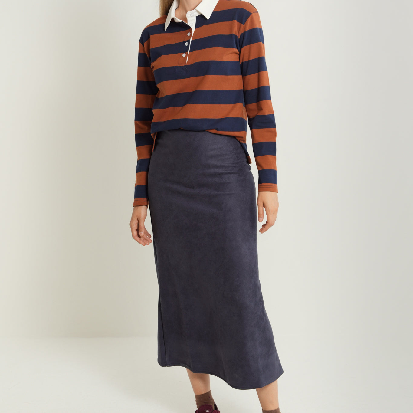 Suede Slip Skirt