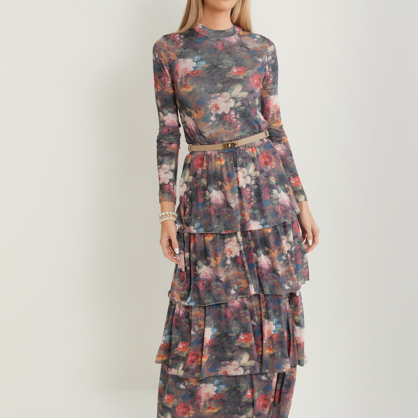 Mesh Layered Skirt