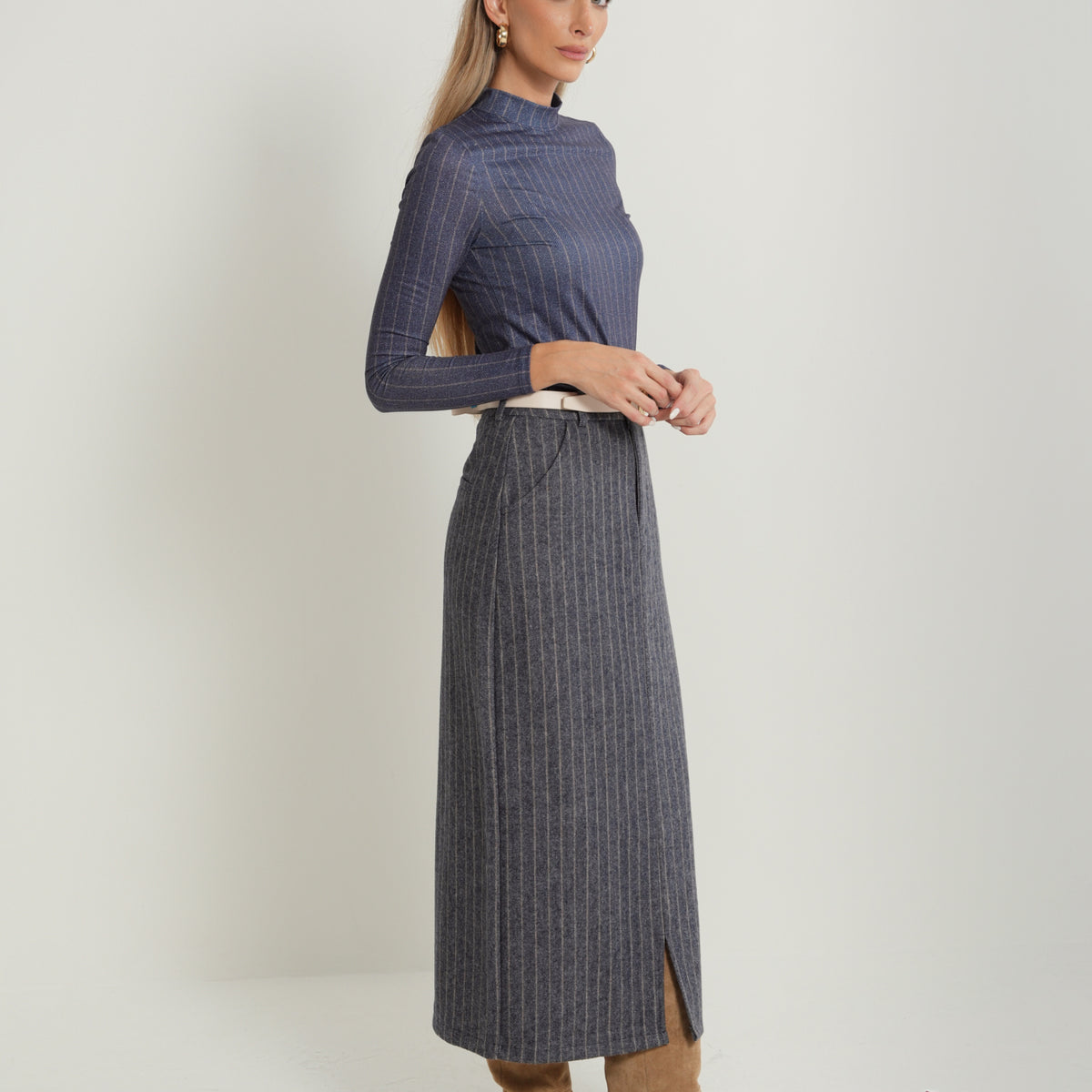 Front Slit Skirt