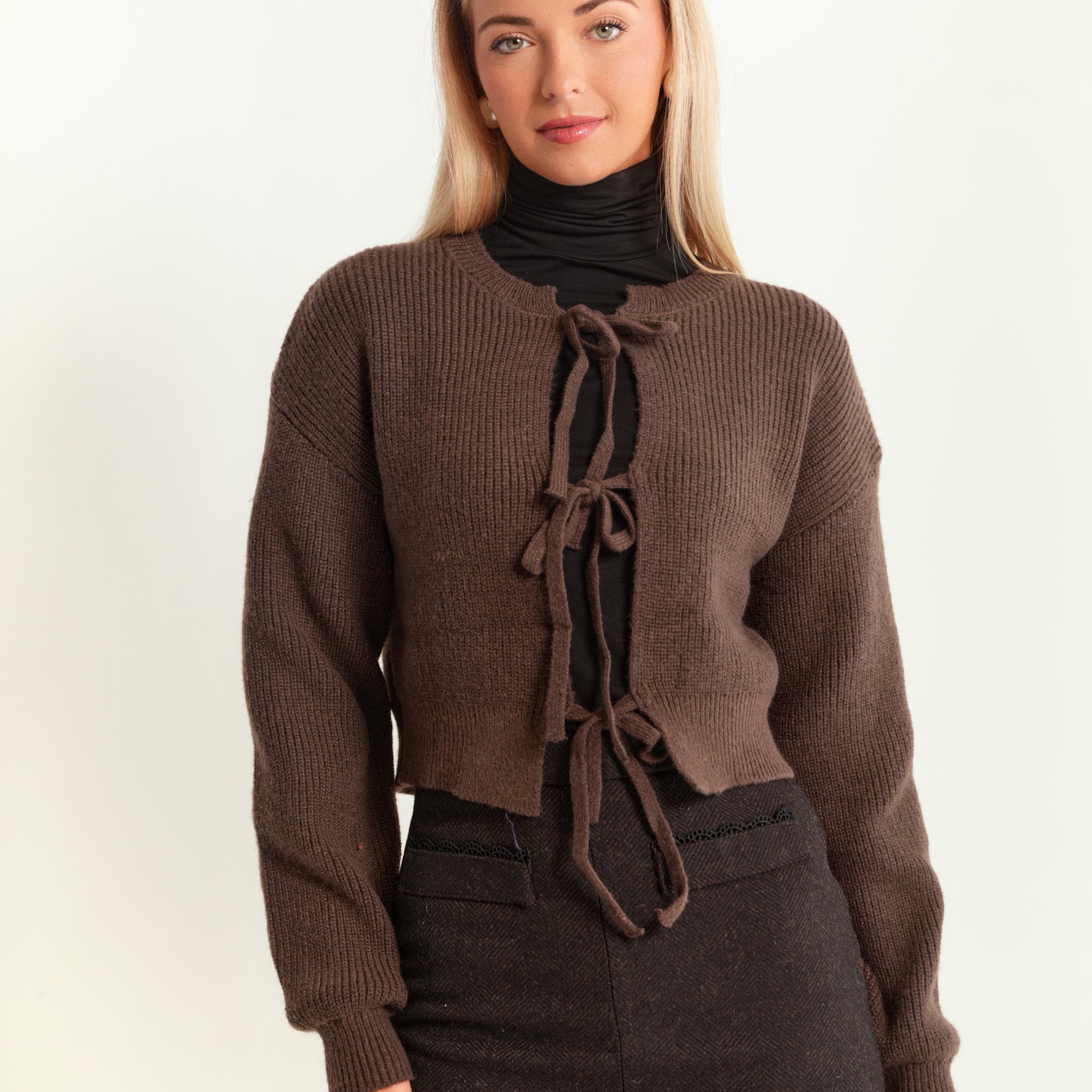 Tie Cardigan