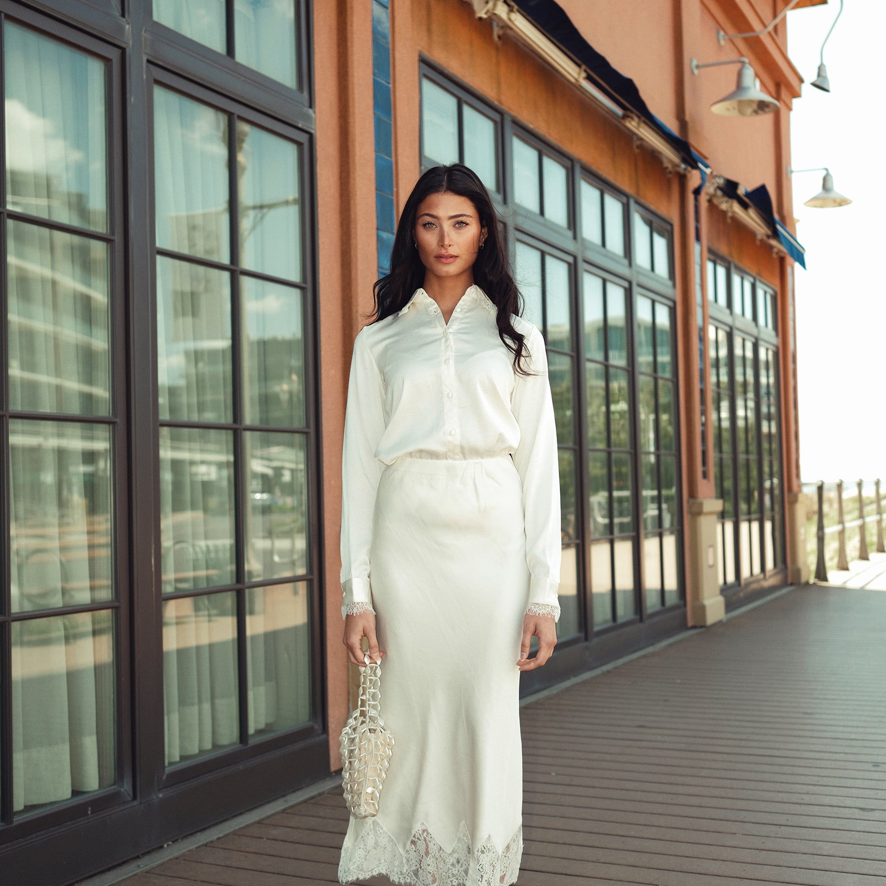 Slip Skirt With Lace