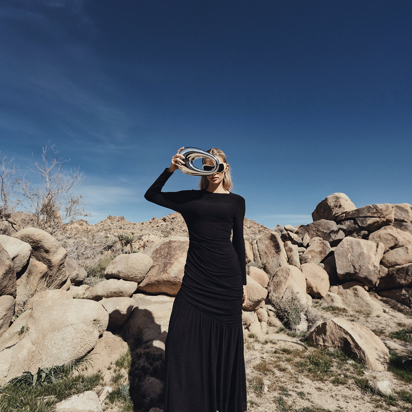 The Monte Mesh Ruched Dress