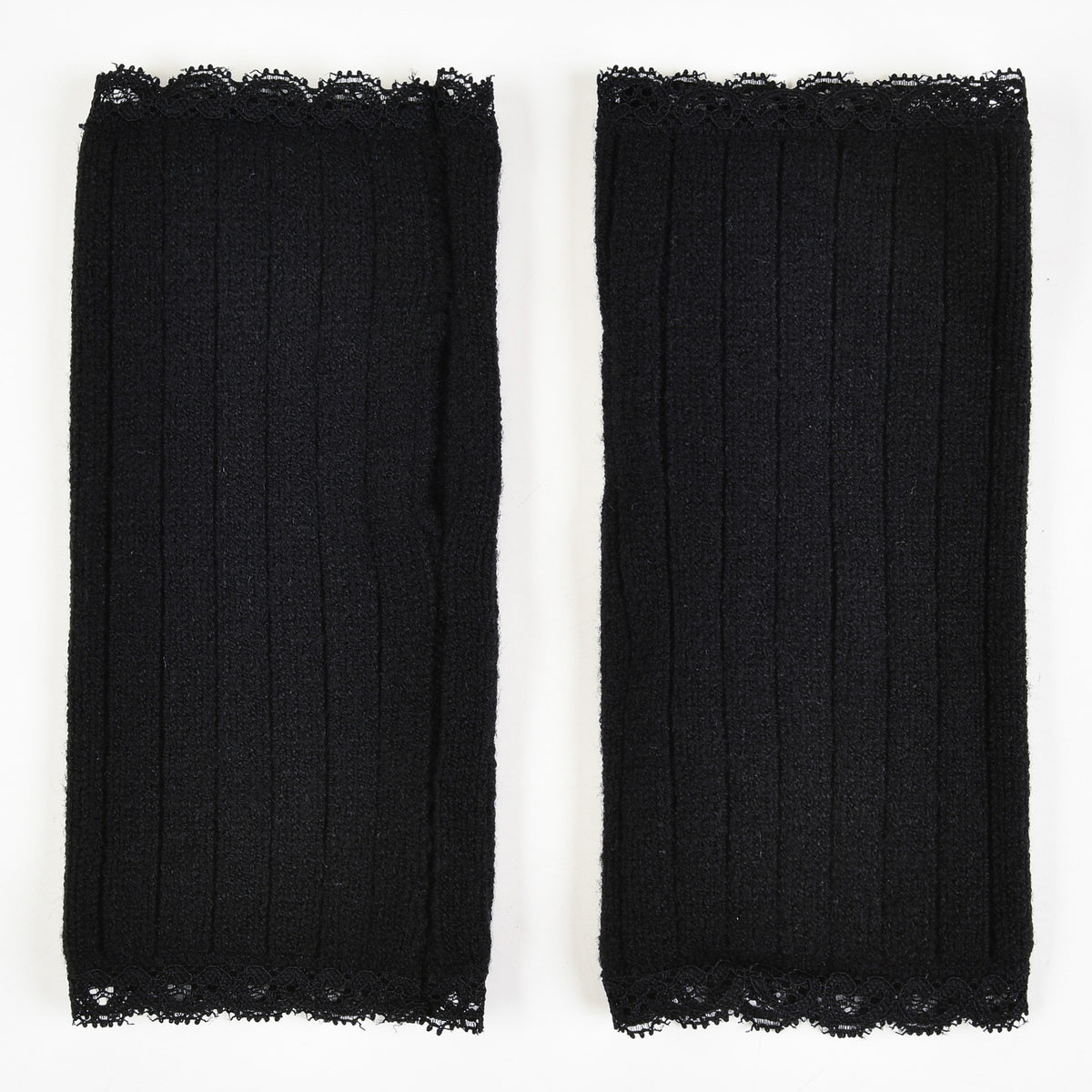 Knit Fingerless Mitten w/ Lace