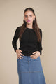 Wide Rib Long Sleeve Tee