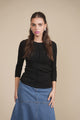 Wide Rib 3/4 Sleeve Tee