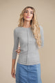 Wide Rib 3/4 Sleeve Tee