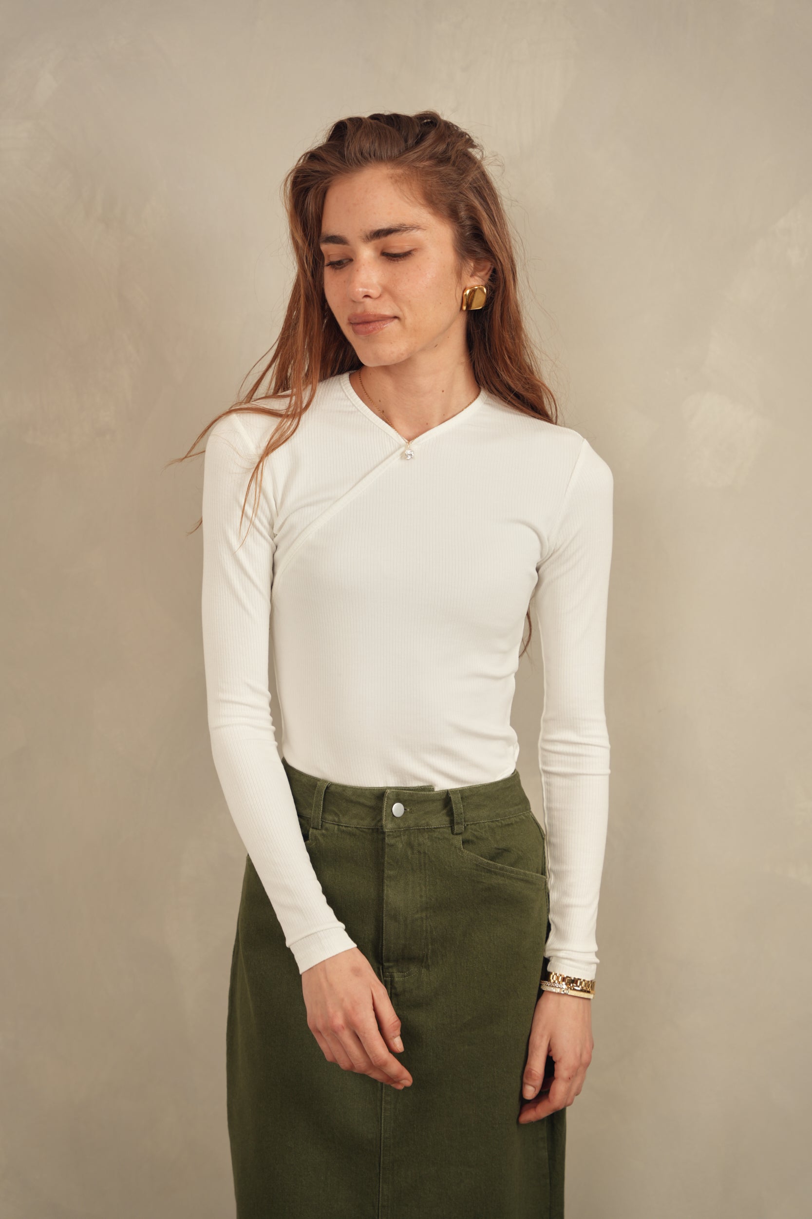 Soft Rib V tee