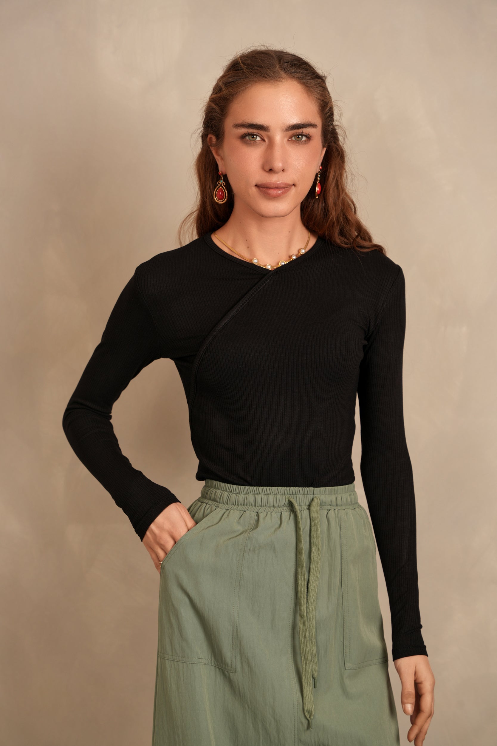 Soft Rib V tee