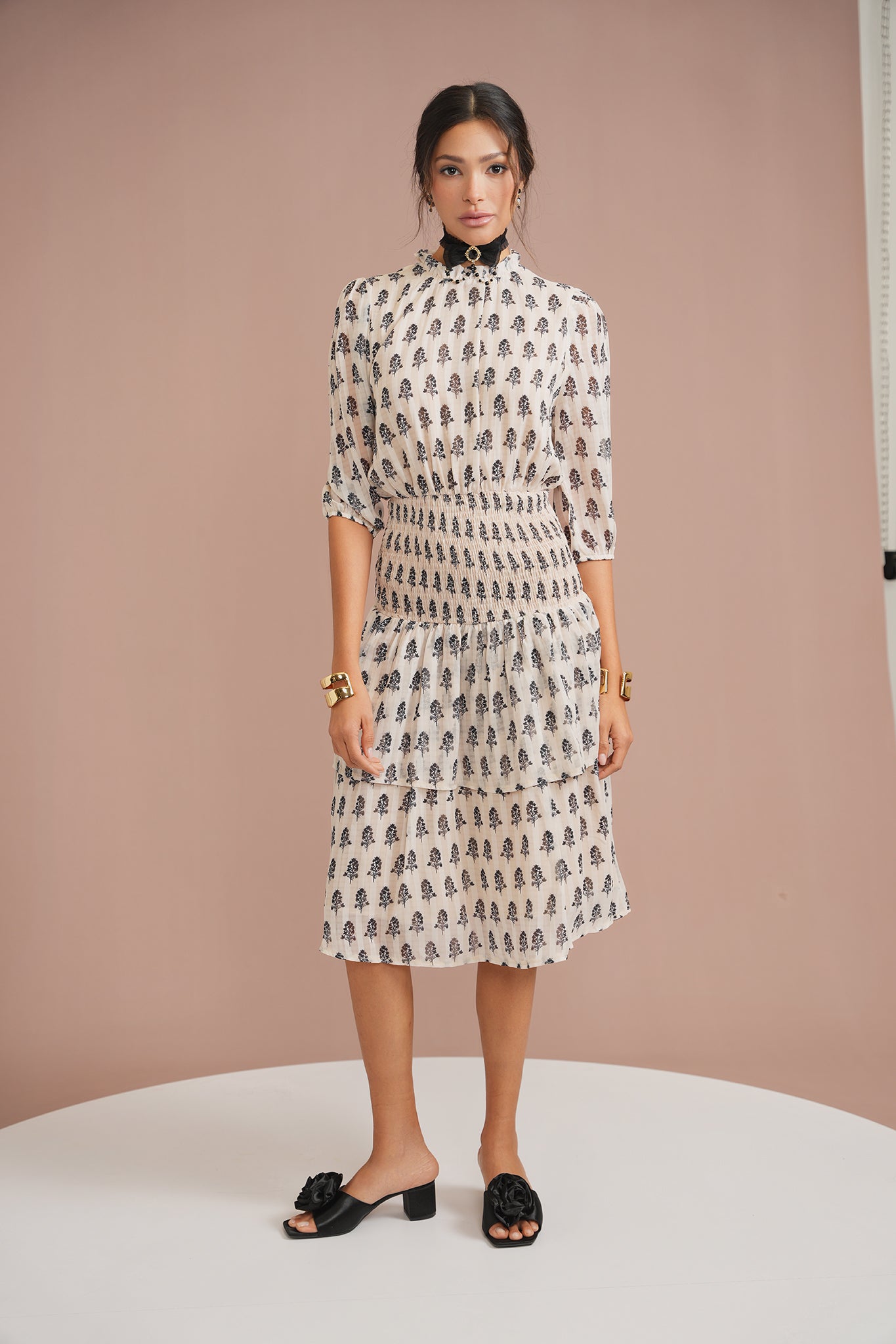 NORDISK■Nylon Stretch Dress■送料込 Waisted Layered Dress – udelny.com