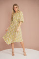 Print Pleated Skirt