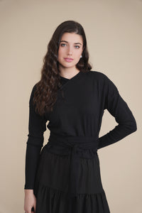 Soft Rib Tie V Tee