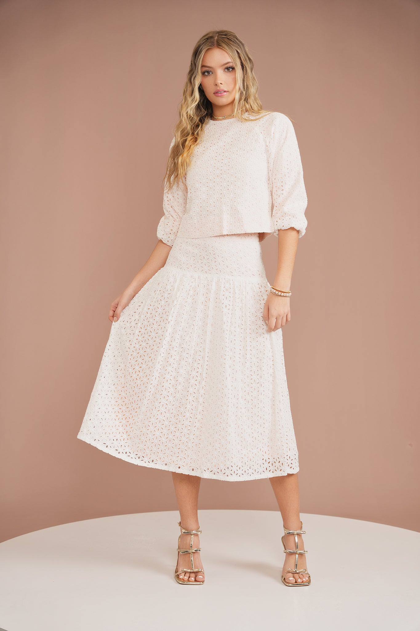 Black Cotton Eyelet Eve Skirt | Tuckernuck