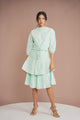 Eyelet Tiered Skirt