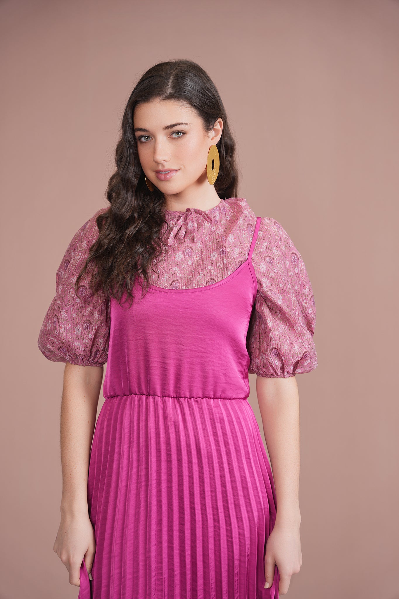 Pleated Slip Dress – udelny.com