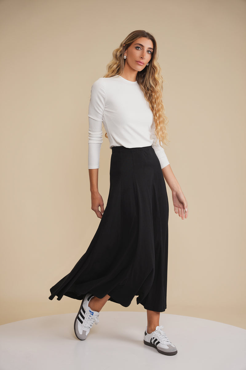 Basic Panel Maxi Skirt – udelny.com