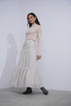 Tiered Tweed Skirt