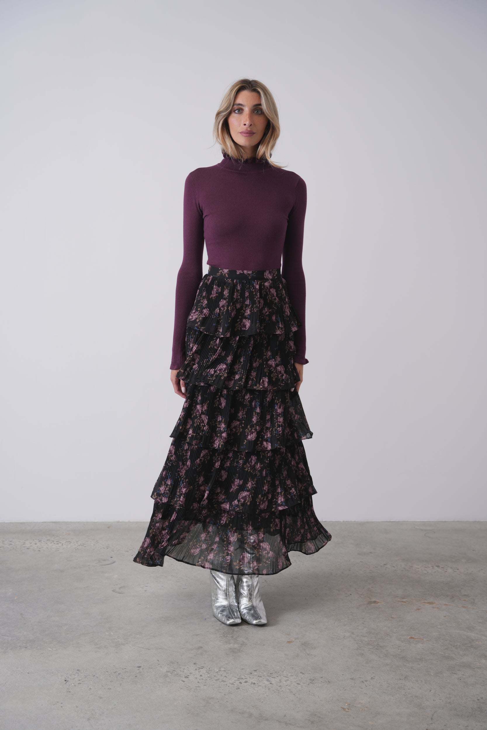 Pleated Layered Skirt – udelny.com