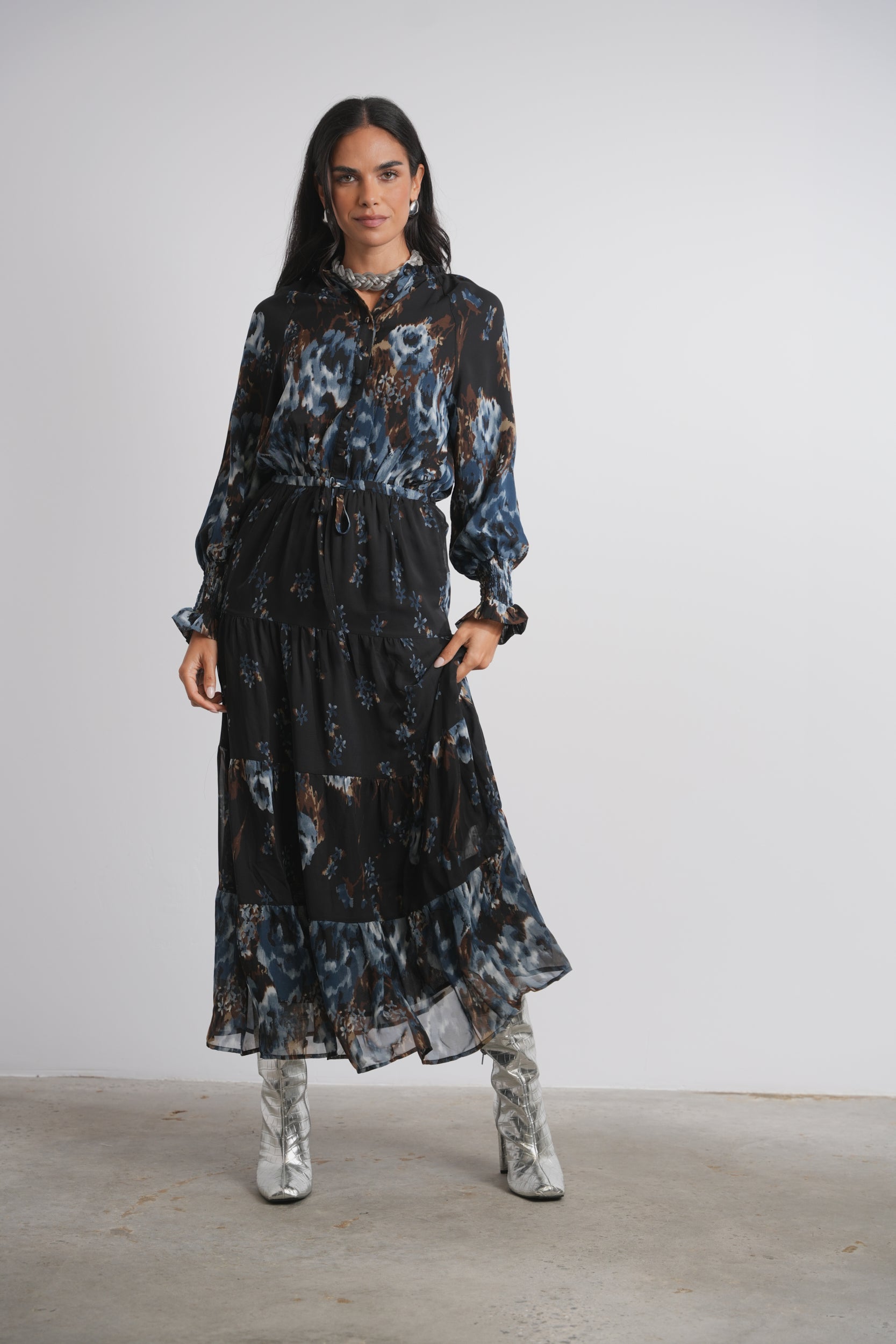 Hannah Print Maxi Dress Hannah Print Maxi Dress