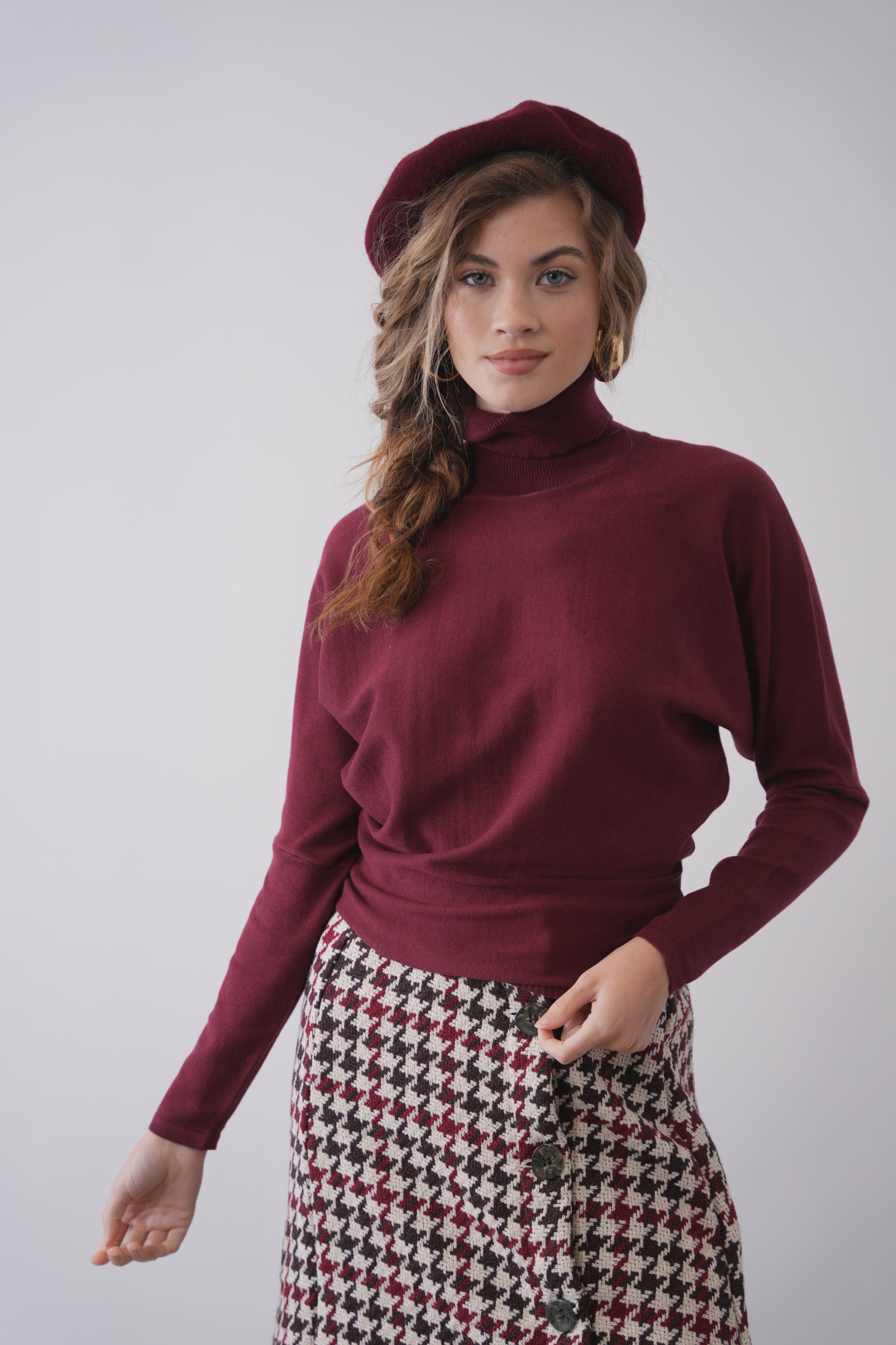 Turtleneck Dolmain Top