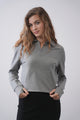Crop Collared Sweatshirt