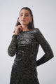 Velour Crew Neck Top