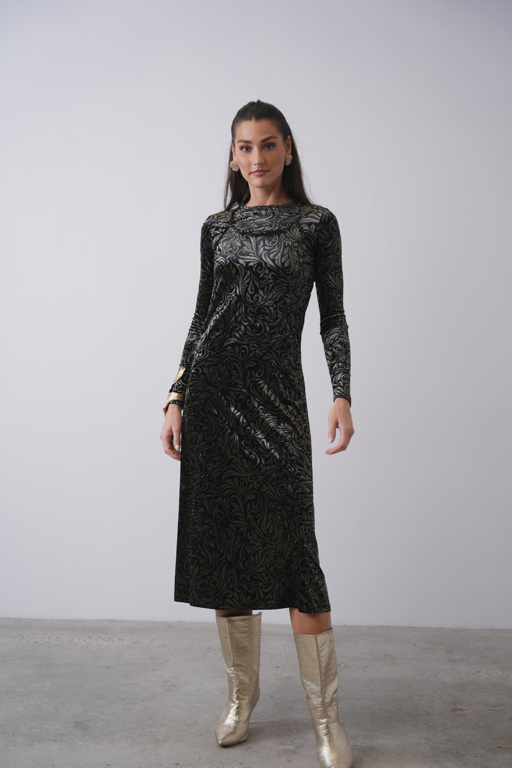 Velour Slip Dress – udelny.com