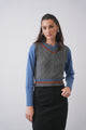 The Jackie Varsity V Neck Vest