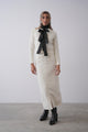 Tweed Skirt With Slit