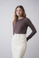 Metallic Speckled Soft Cew Neck