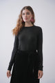 Metallic Speckled Soft Cew Neck