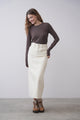 Leather Skirt With Slit