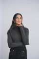 Metallic Speckled Soft Turtleneck