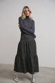 Tiered Tweed Skirt