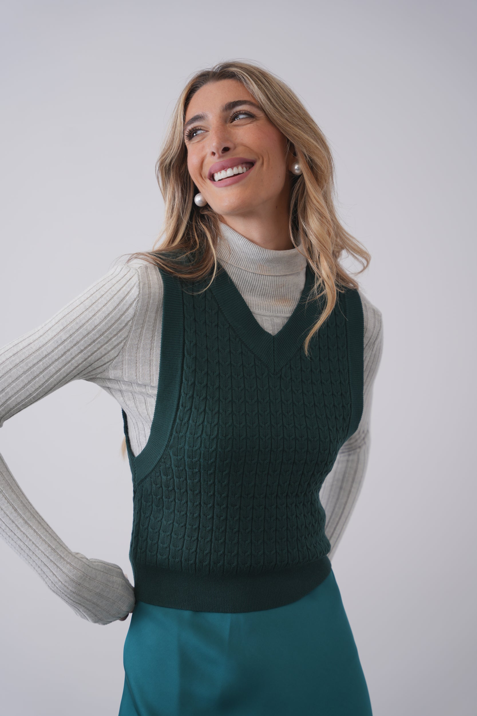 Cable Knit Vest