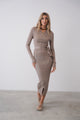 Cable Knit Wrap Sweater