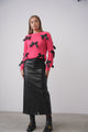 Leather Skirt With Slit