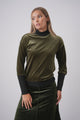 velour Mock Neck Top