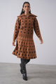 Print Knit Pleated Skirt