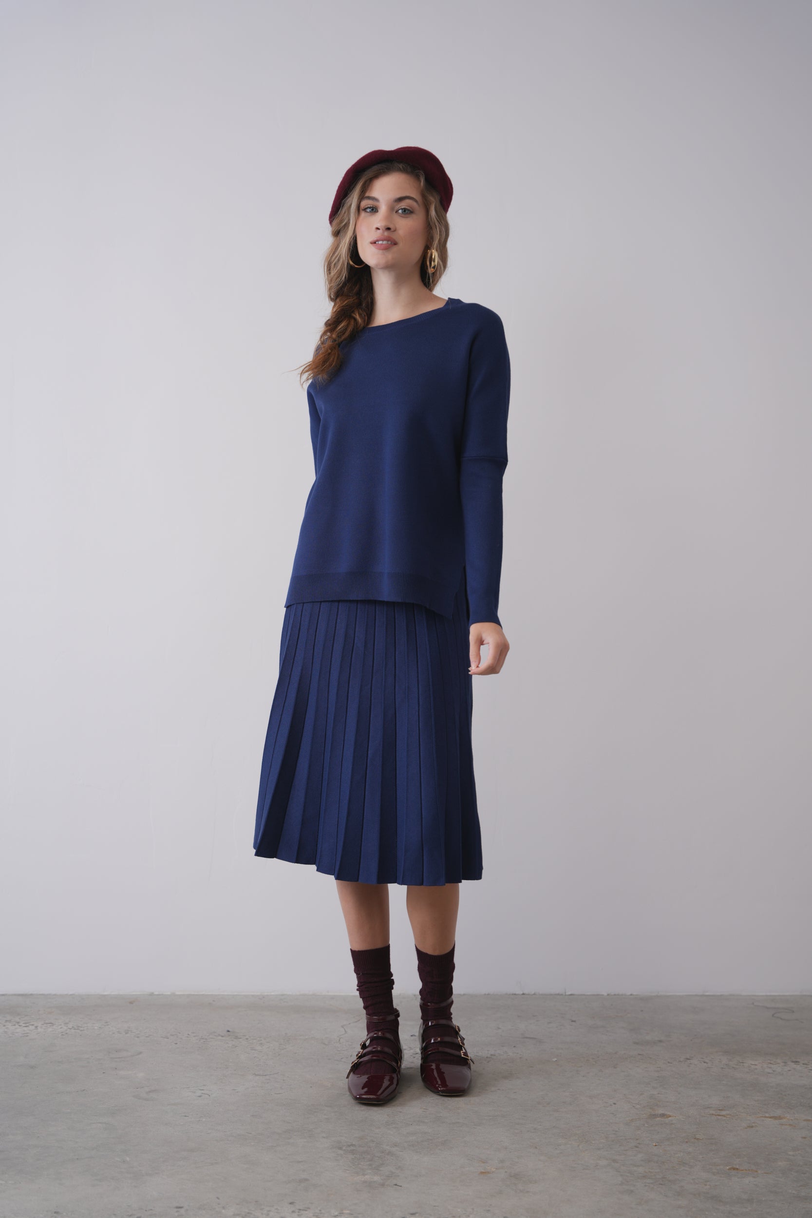 Knit Pleated Skirt 26