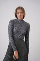 Mock Neck Print Top