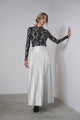 Maxi Leather Pleated Skirt
