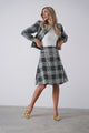 Tweed Plaid Skirt