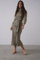 Elastic Waist Slip Skirt