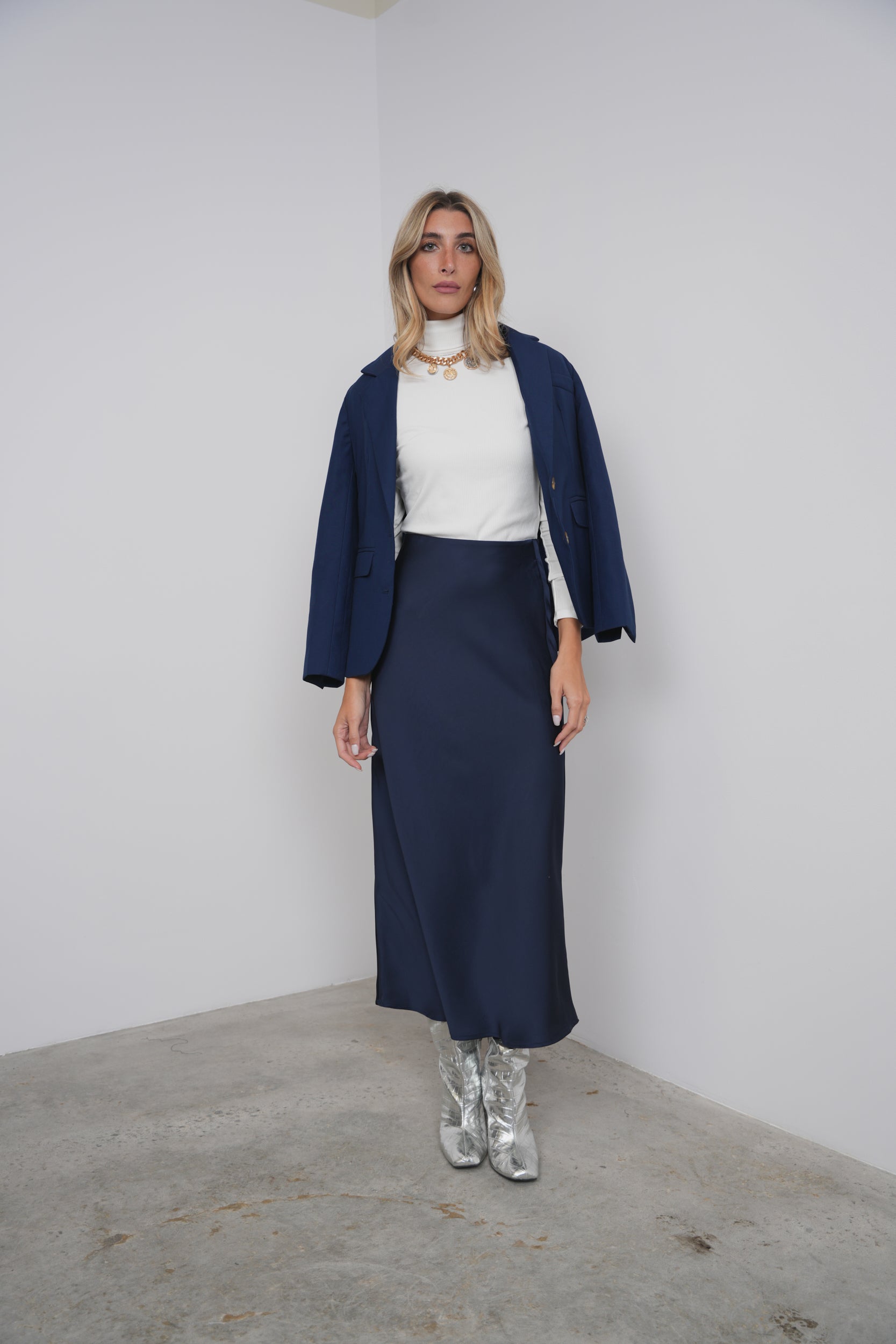Elastic Waist Slip Skirt – udelny.com
