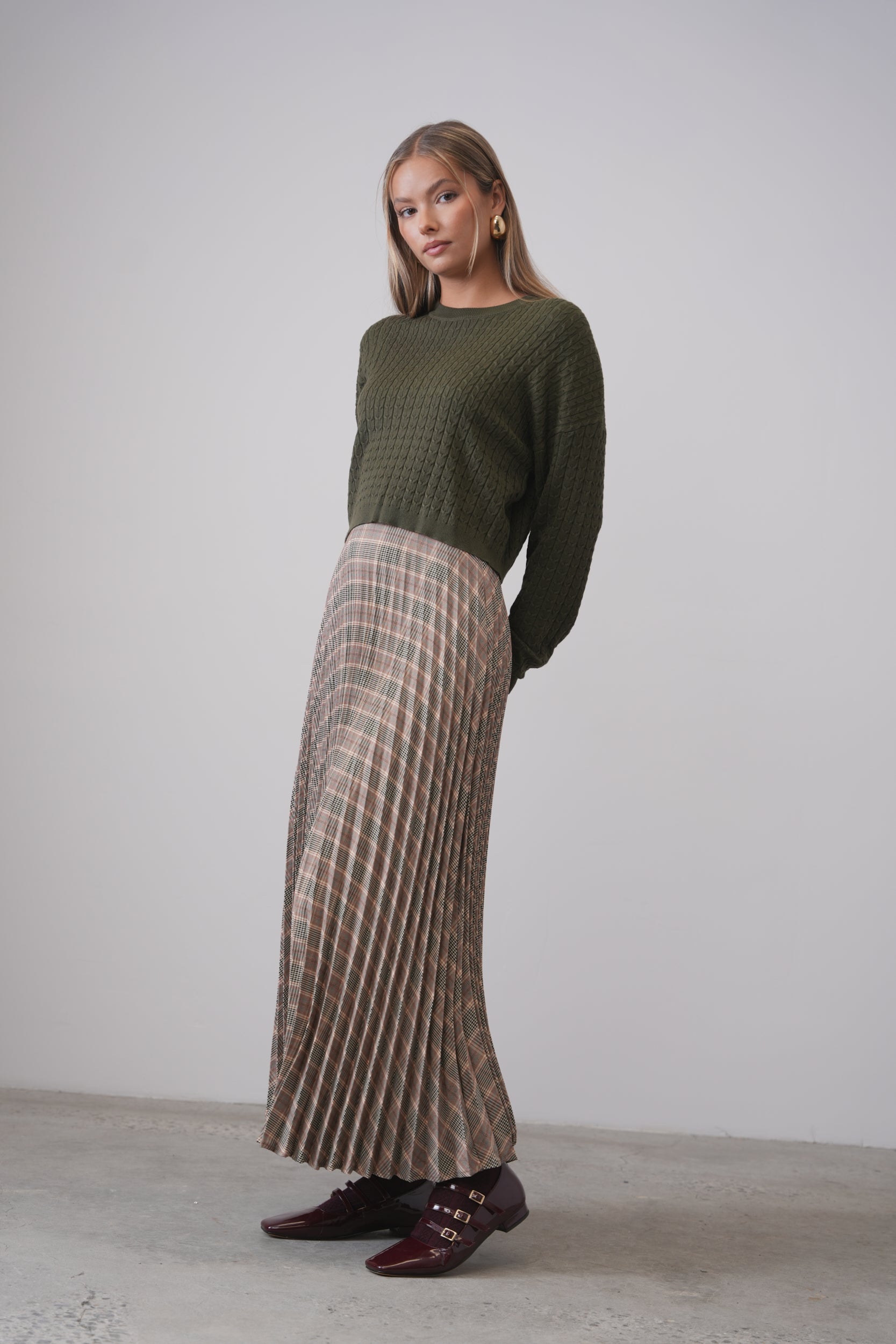 2024 お歳暮【公式】 - 人気ブランド Accordion Plaid udelny.com – Skirt スカート
