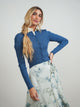 Wide Rib Knit Cardigan