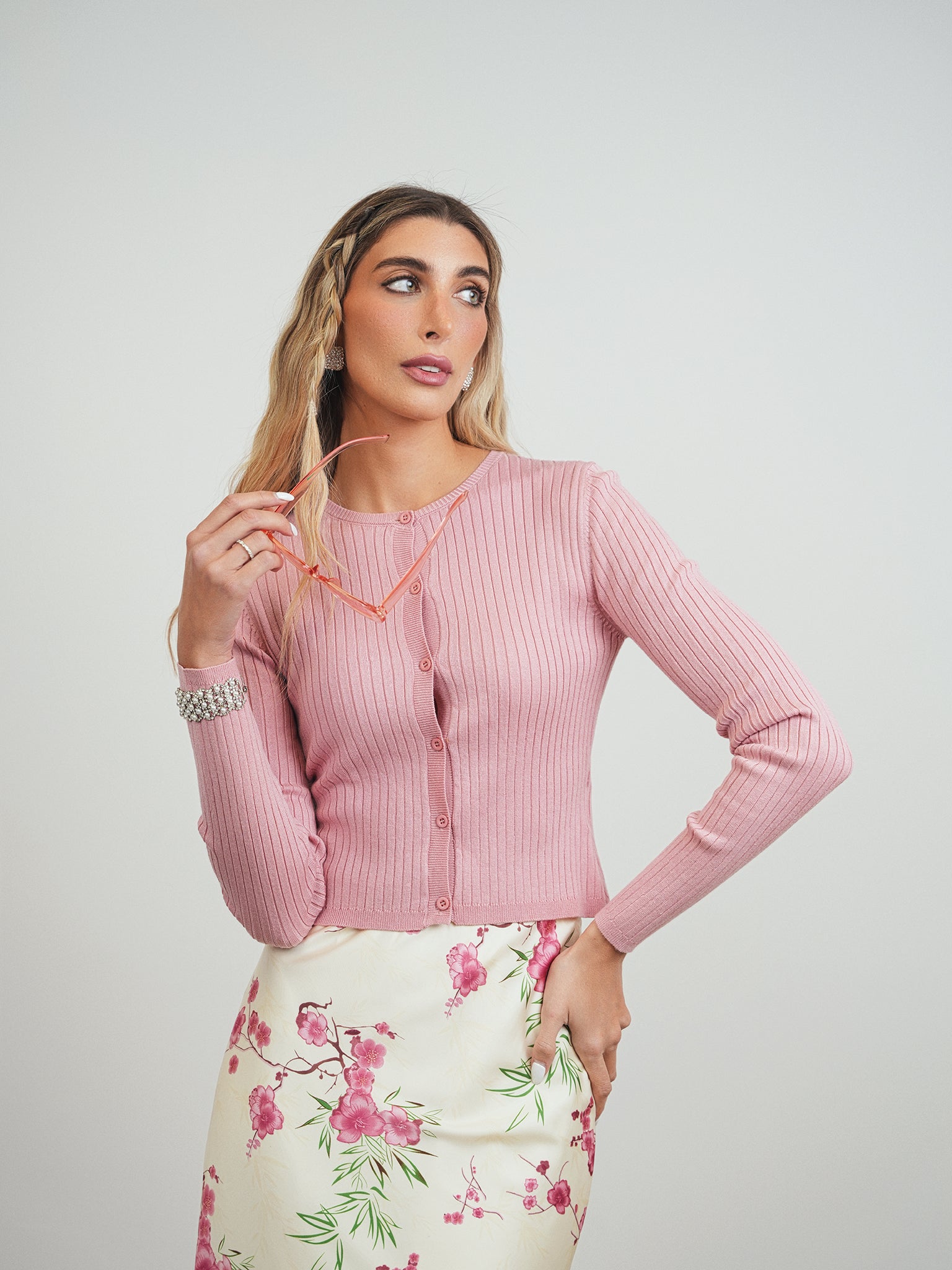 Wide Rib Knit Cardigan – udelny.com