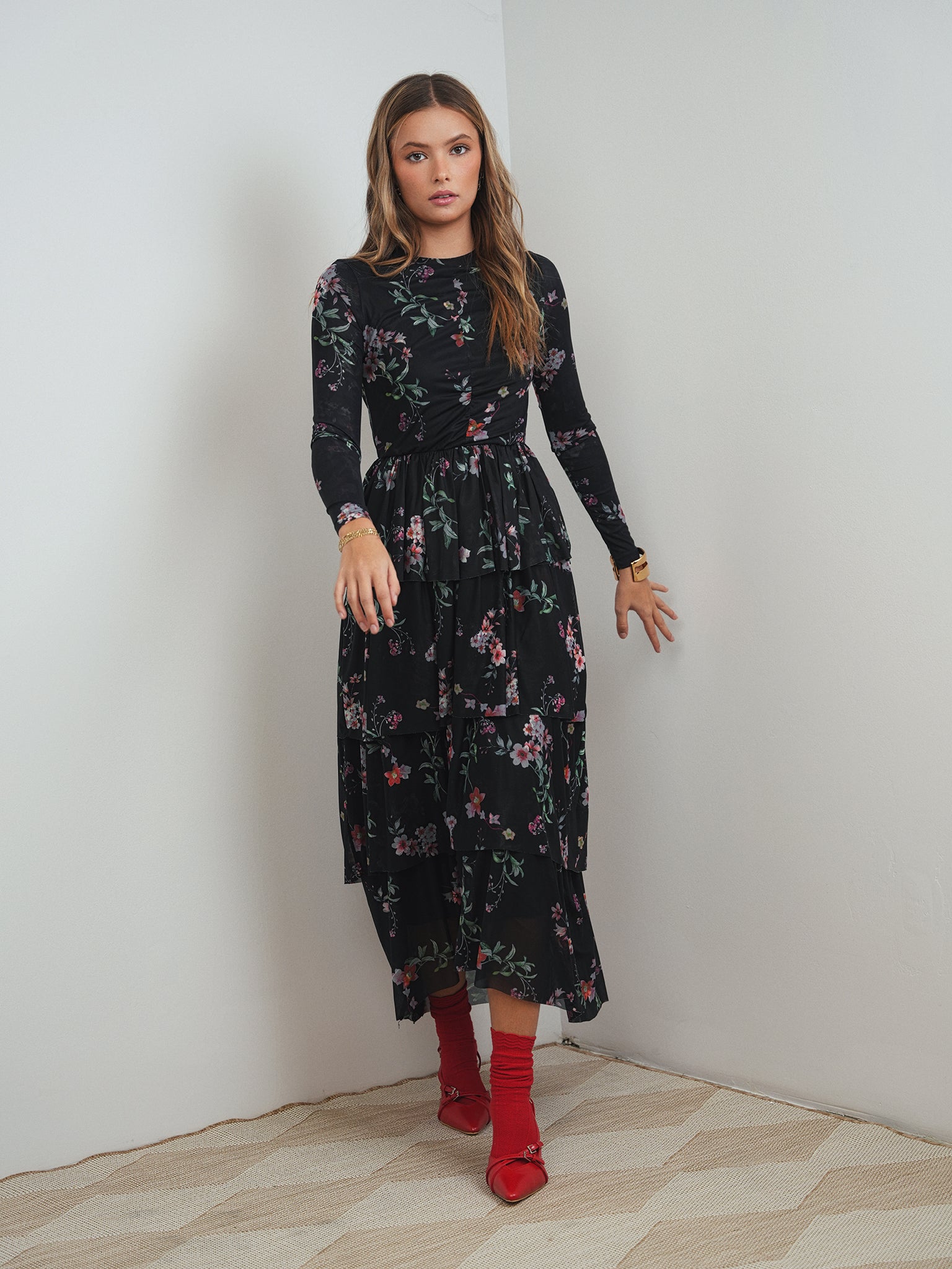 Mesh Layered Dress – udelny.com